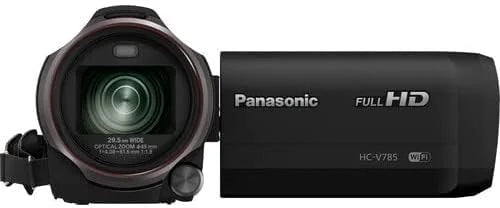 Optical Bundle Advanced Camcorder, Panasonic Full Zoom, HC-V785K Panasonic Pixel Inch Extended Capture HD Sensor, with 3 BSI HC-V785K | 20X Accessories Years | (Black) Warranty HDR 1/2.3