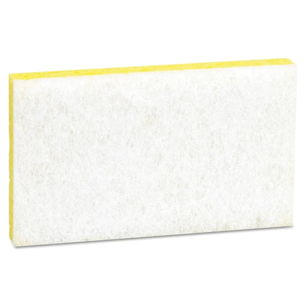 in. in. Scotch-Brite 3.6 6.1 PROFESSIONAL Thick Sponge in. x Yellow/White Scrubbing 0.7 #63 63 Light-Duty - (20/Carton)