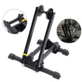 Black Parking Floor Mountain Bike Bicycle Storage Bike Foldable Stand Holder Rack