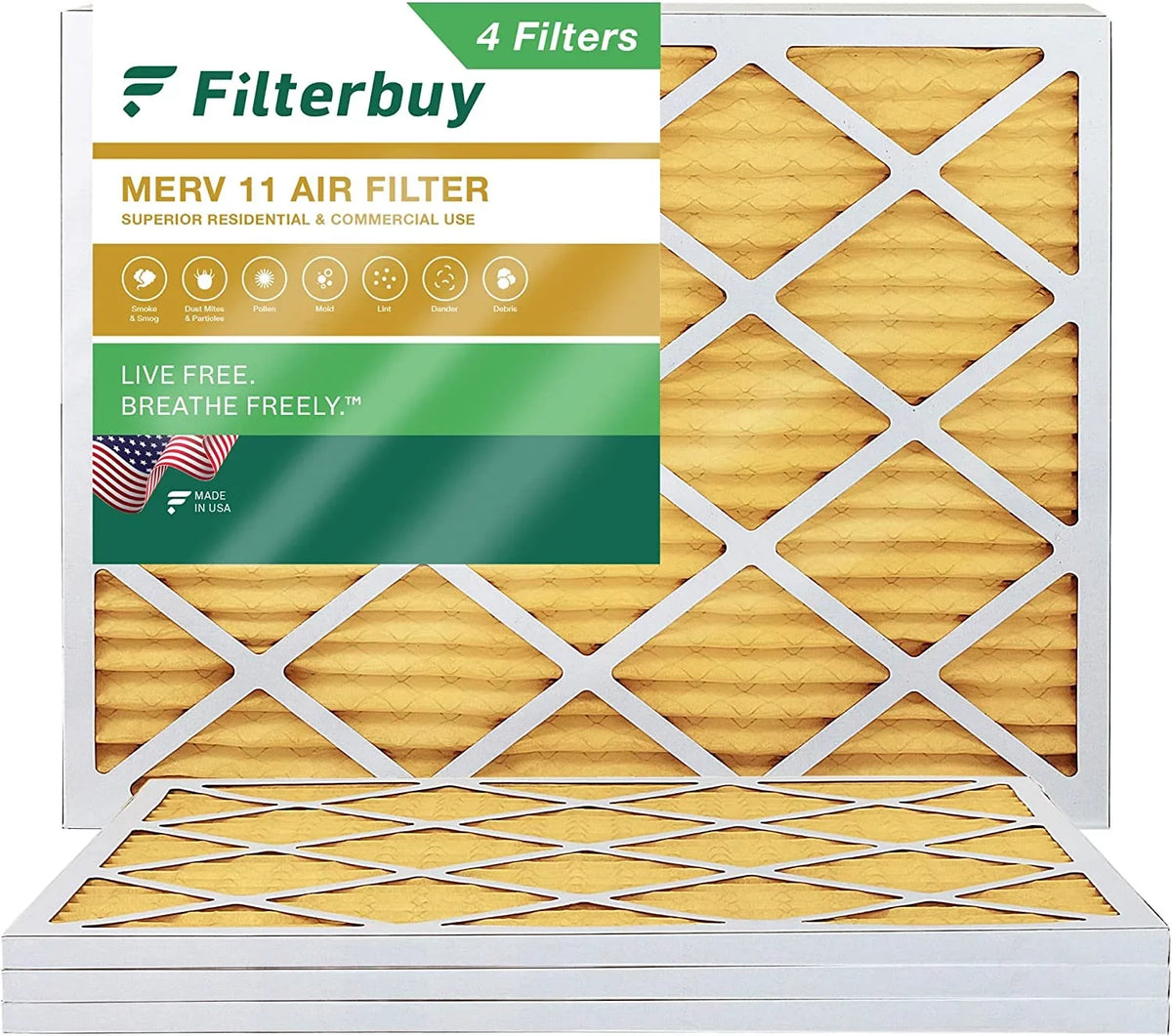 AC 17x20x1 (4-Pack) 11 Air Filterbuy Filters Pleated Furnace MERV HVAC
