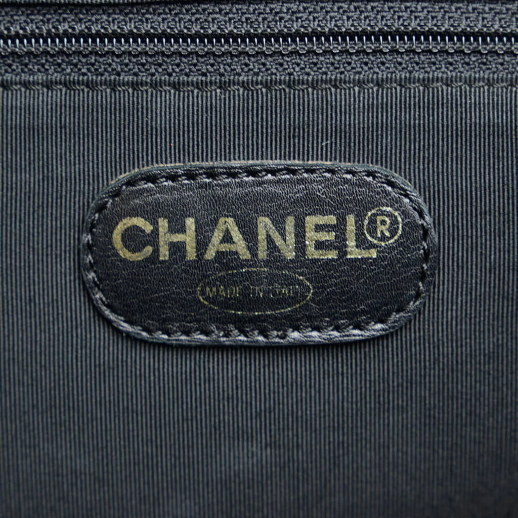 Bag Caviar (Good) Pre-Owned Shoulder Tote Chanel Mark CHANEL Coco Women's Black Skin