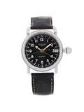 Avigation Steel New L2.778.4.53.2 GMT Watch Heritage Automatic Longines Black