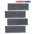 RMT10304 Tread AmeriHome 4 Black 10 Piece Stair Drainage x - in. 30 Set, Rubber
