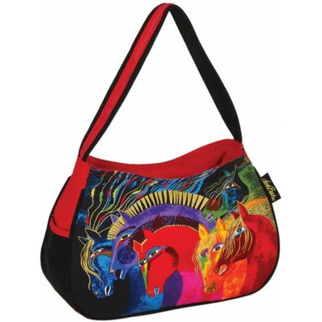Burch Medium Of Zipper Fire Horses Laurel Top 15"X4.5"X9"-Wild Hobo