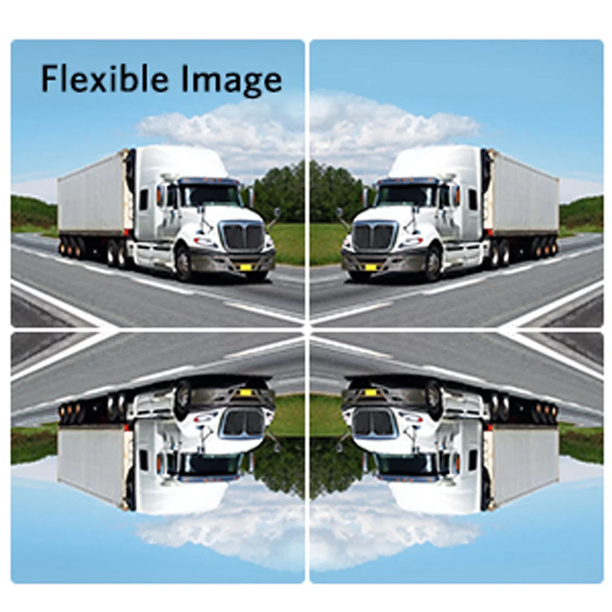 Monitor Split Systems HD with Wireless RV Backup Night Support Camera Support Camera Campervans IR 7" Reverse View Screen, 2 Digital Vision Cameras, Wireless Truck Trailer Rear Camera