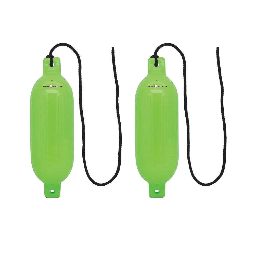 Value 3006.7587 Max Green Inflatable BoatTector Fender x 4.5" Neon 16", Extreme 2-Pack -