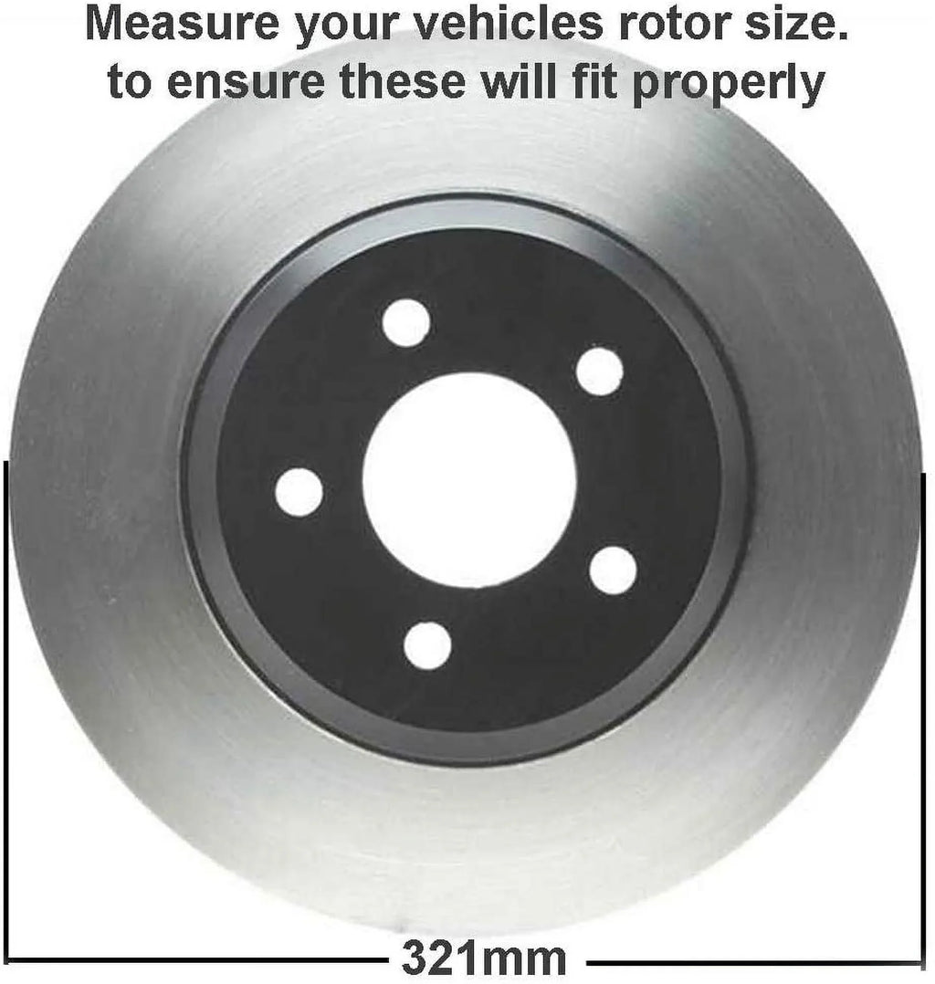Ceramic Terrain Disc Saab Brakes Limited - Detroit Axle : Rotors Pads Brakes Regal for Malibu Impala Rotor Front 9-5 Equinox 12.64'' Chevrolet LaCrosse GMC Buick Brake Kit