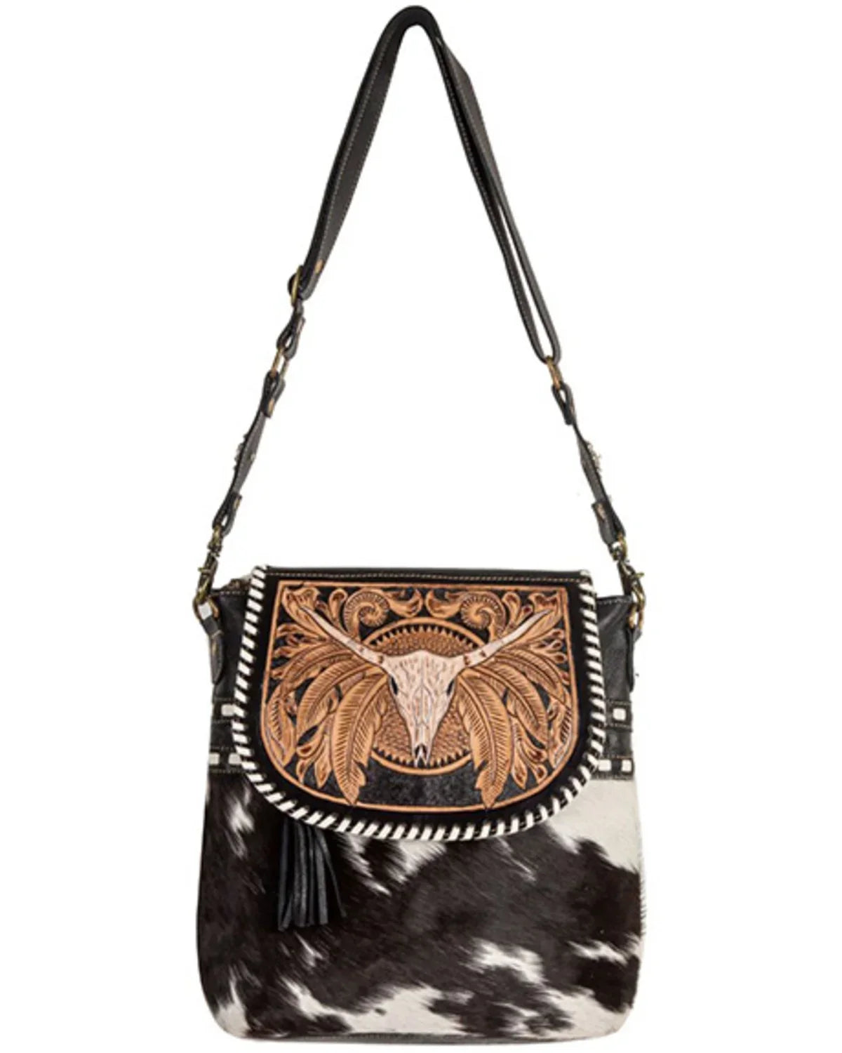 Bag Crossbody Herd Myra Hand The One Women's Tooled Spirit Size Of Black