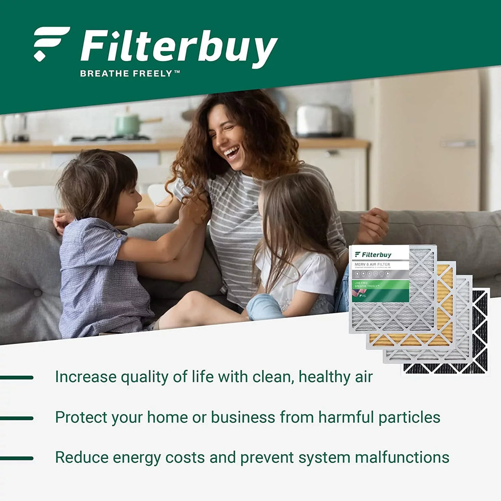 MERV 8 8x20x2 Furnace Filters (5-Pack) Pleated Air Filterbuy HVAC AC