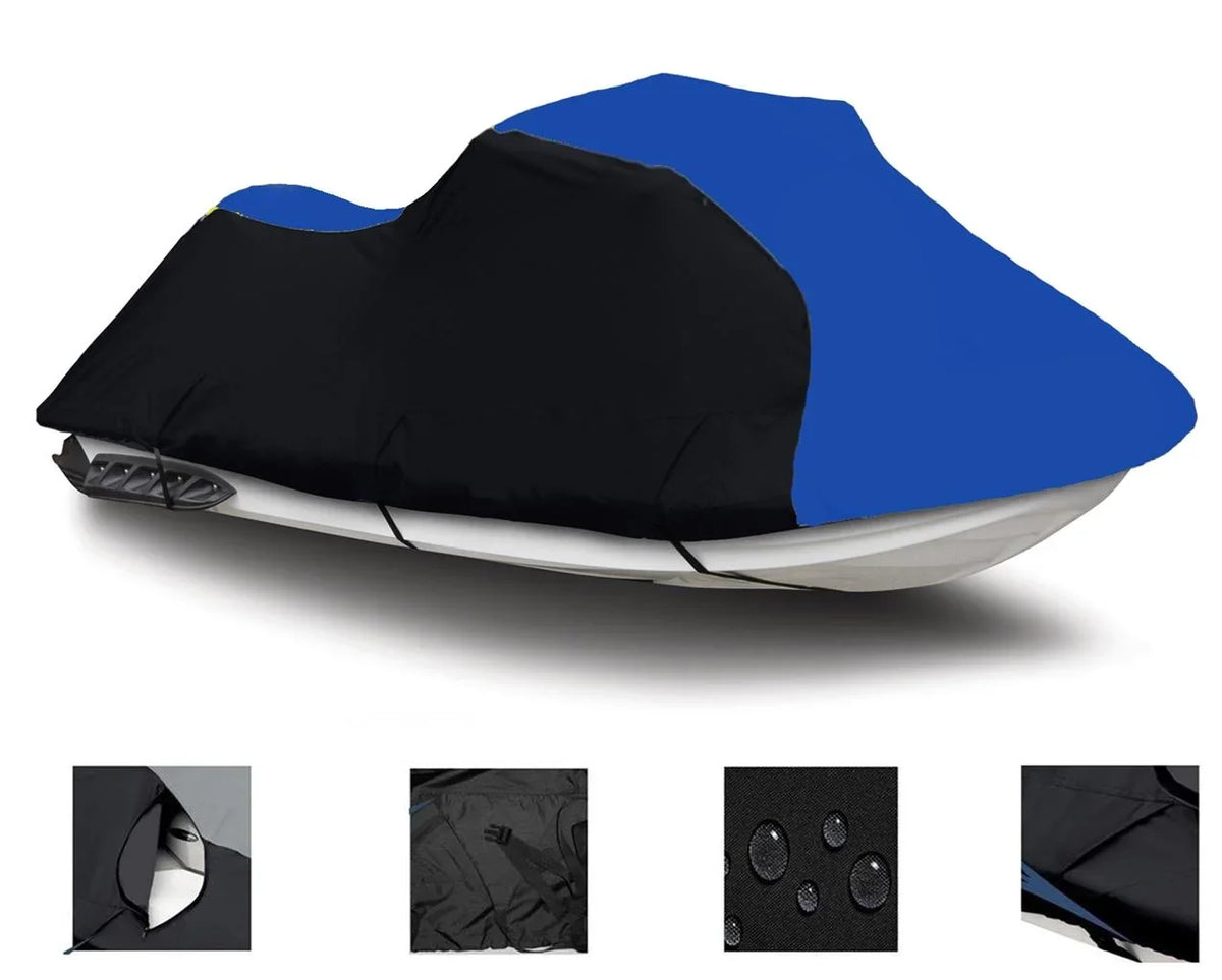 2001 LINE Kawasaki Watercraft Jet 2004 HEAVY-DUTY, Cover BLUE 2002 130Di / Seater BLACK 2 1999 THE TOP for Cover 2000 2003 Ski Compatible OF