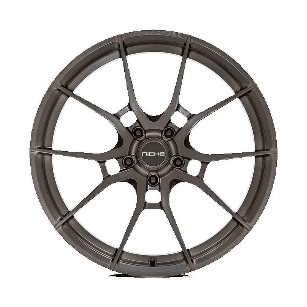 5X4.5 M111 Niche Monoblock Rim Mono 38MM, SMOKE 20X10 T111200066+38 Forged