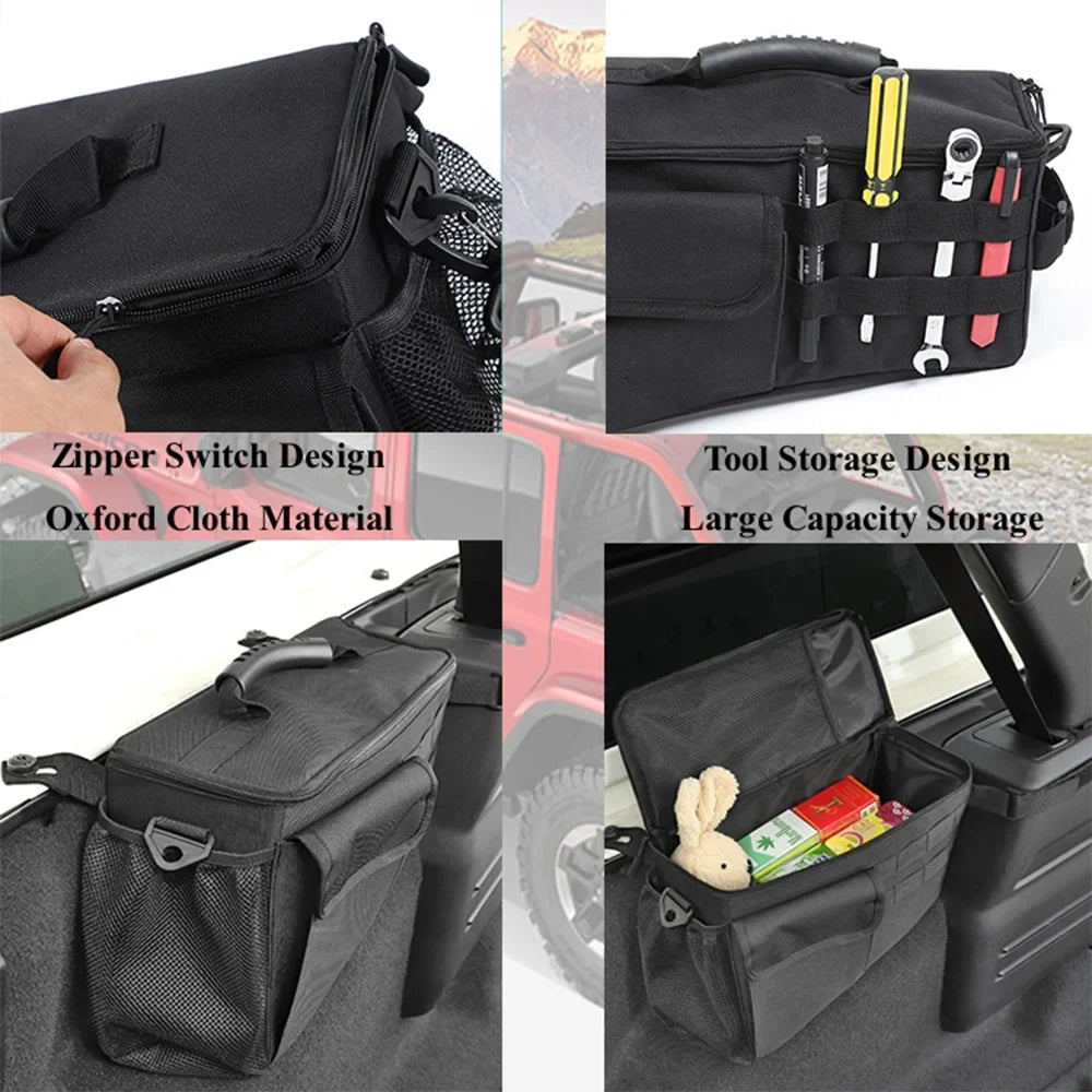 JL Pocket Trunk for 2018-2024 Jeep 4 Interior 2024 Tidying Doors Accessories Organizer Rear Stowing Bag Tool
