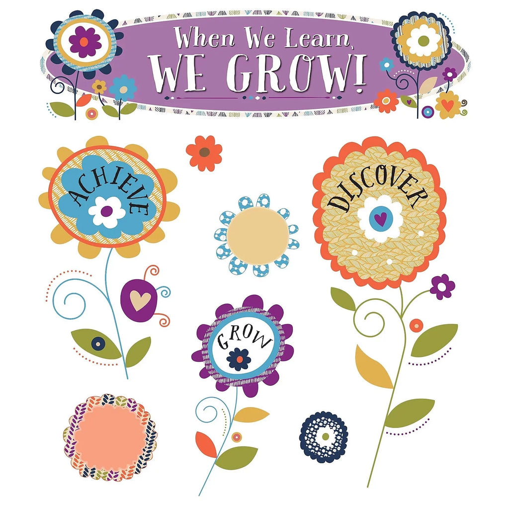 Carson-Dellosa K-5 Mini Grades Learn, We Bulletin We Multicolor, When Grow! Board You-Nique Set,