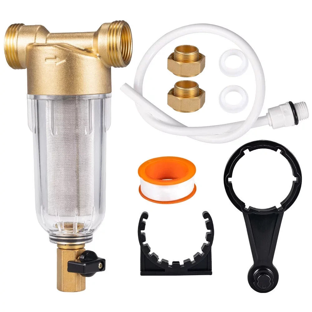 Micron Spin 50 Sediment Filter 2X Pre-Filter System/whole Water House Down Water
