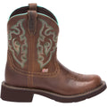 Boots Mid Heel Round Calf Toe Casual Justin 1-2" Low Gemma Boots Womens