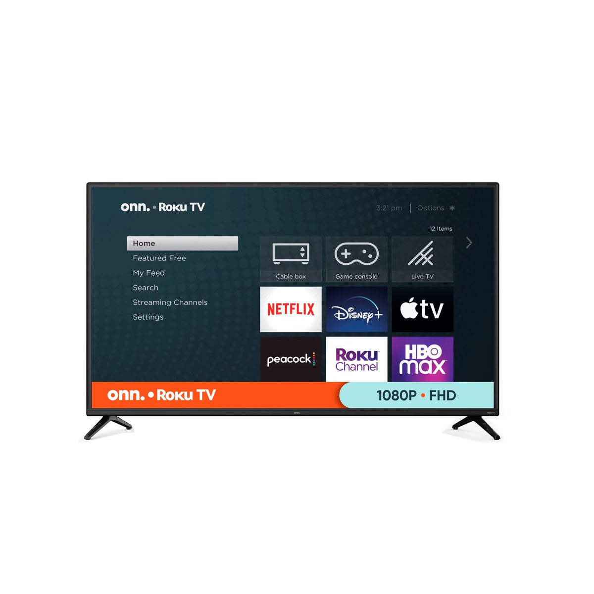 100068372 Class 42" (Refurbished) Roku onn. TV FHD Restored Smart LED (1080P)