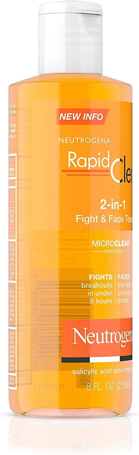 of (Pack 8 Neutrogena Fade 2) 2-in-1 Toner & Clear Fight oz Rapid