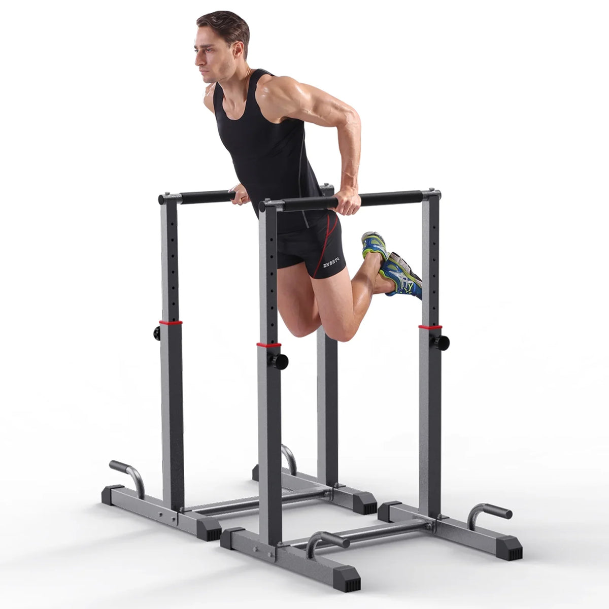 Fitness,Functional Full Set, Adjustable, Workout Parallettes Level Heave Dip Bars Station Station 1200lbs for Duty Body Bar Dip 9