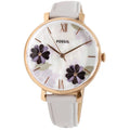 Jacqueline Fossil Rose-Gold Quartz Watch Leather ES4672 Japanese Fashion Women's