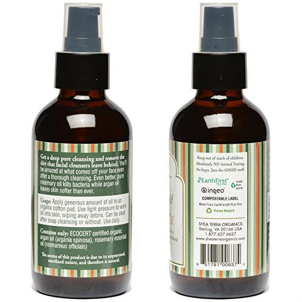 Argan Terra Remover, Treatment, E | Oil & - Oil oz Cleansing Skin Bacteria | Types Rosemary Organics Pore Shea 4 Deep All Vitamin