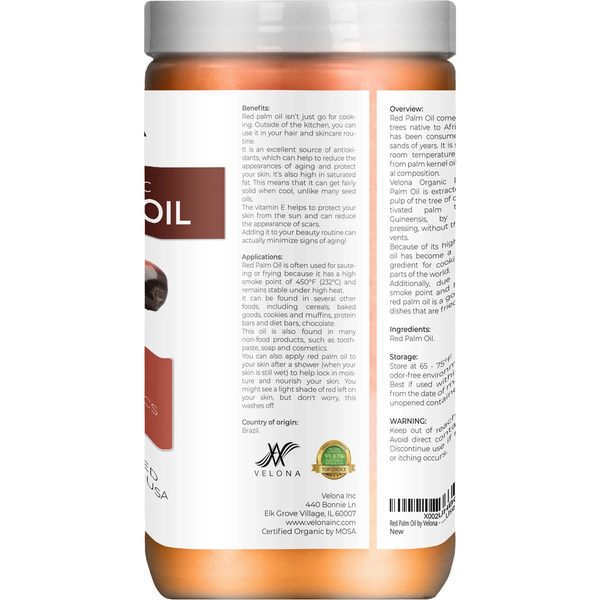 Cosmetic Palm | Cold Oil Care and Velona Grade Enjoy - Red Use Skin, USDA | Extra 32 jar Hair Body, Certified oz in Food Pressed Today Organic - Results Face, | | | Virgin,