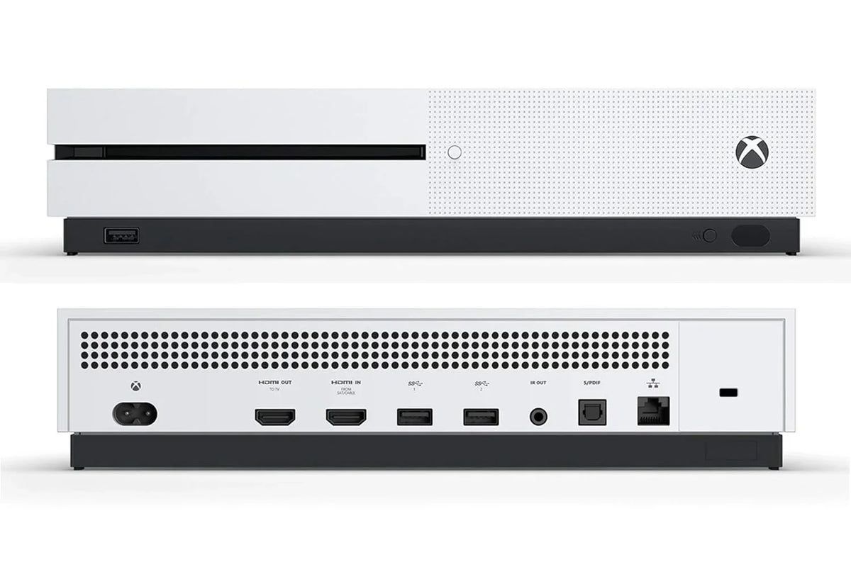 4K Ultra Like Console Xbox Cable AXTION with BOLT Bundle One White 1TB, Microsoft HDMI HD Only X New