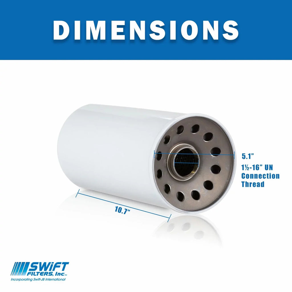 Interchange for Micron Filter Direct Construction Element FLEETGUARD 12 Microglass HF6809in-On