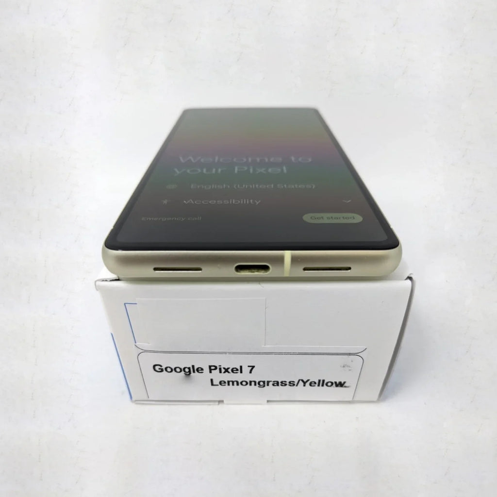 Pre-Owned Grass/Yellow 8GB 7 Unlocked Smartphone Google 5G Verizon (Good) GQML3 50MP 128GB Pixel Lemon - RAM