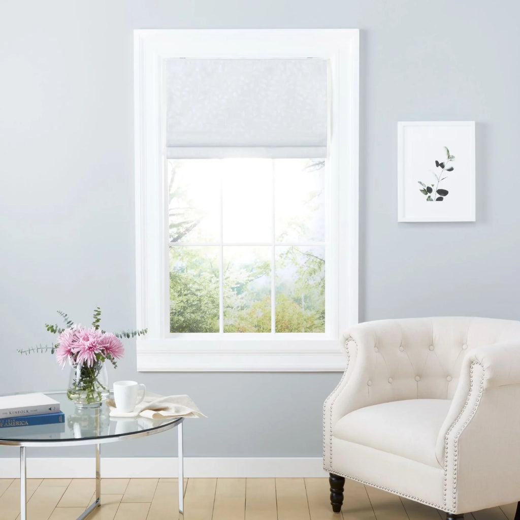 Bolan Roman 64", Blackout White Home Botanical 23"x Exclusive Shade, Total