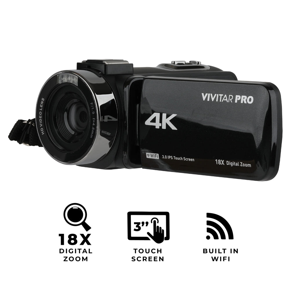 Camera, Vision, Remote Night Control Video Vivitar 4K HD Digital WIFI,