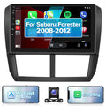 Radio Podofo for AHD Bluetooth Carplay 13 Hifi, WIFI Subaru Android 2008-2012 GPS FM Stereo Camera Car 9'' Touchscreen Wireless Android Forester 2+64G Backup Auto