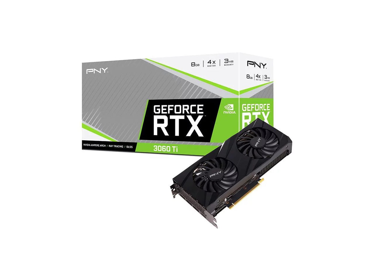 Fan GeForce PNY Ti 3060 Graphics RTX™ Dual VERTO Card LHR 8GB