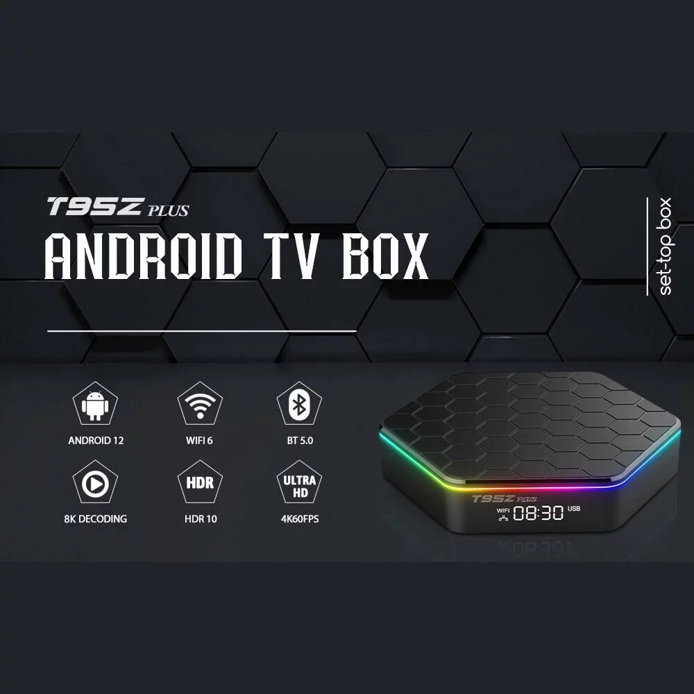 JahyShow Plus 12.0, Player, - 4+128G HD Upgraded TV 6K Stream Android Smart T95Z Box