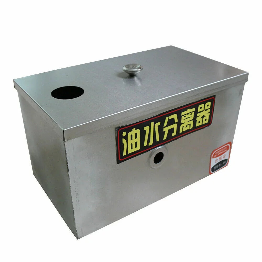 Interceptor Commercial Mesh Fine Grease Trap Grease Filter Oil-water Steel Miumaeov Trap with Kitchen Stainless Removable Wastewater Interceptor