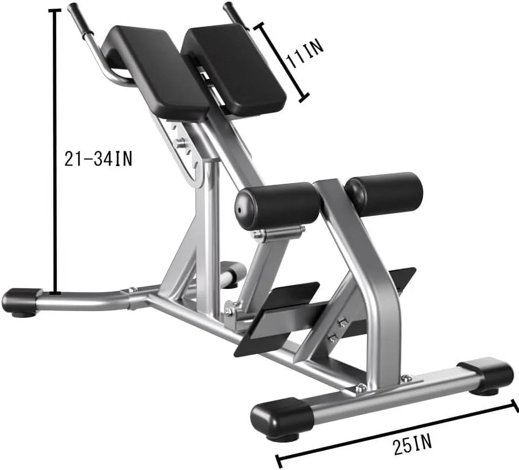 Abdominal Commercial and Waist, Muscle with Weight Roman Hyperextension Training Chair: 300 Bench kg for Back, Capacity