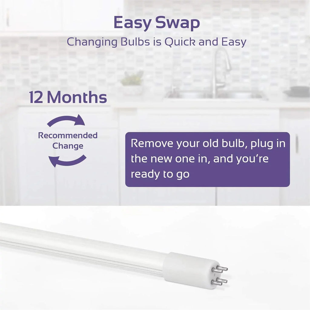 10” UV GPM – UV-C UV Sink Light Uvitizer 1 Reverse Systems – Bulb For Ultraviolet Osmosis Under Bulb Filtration –