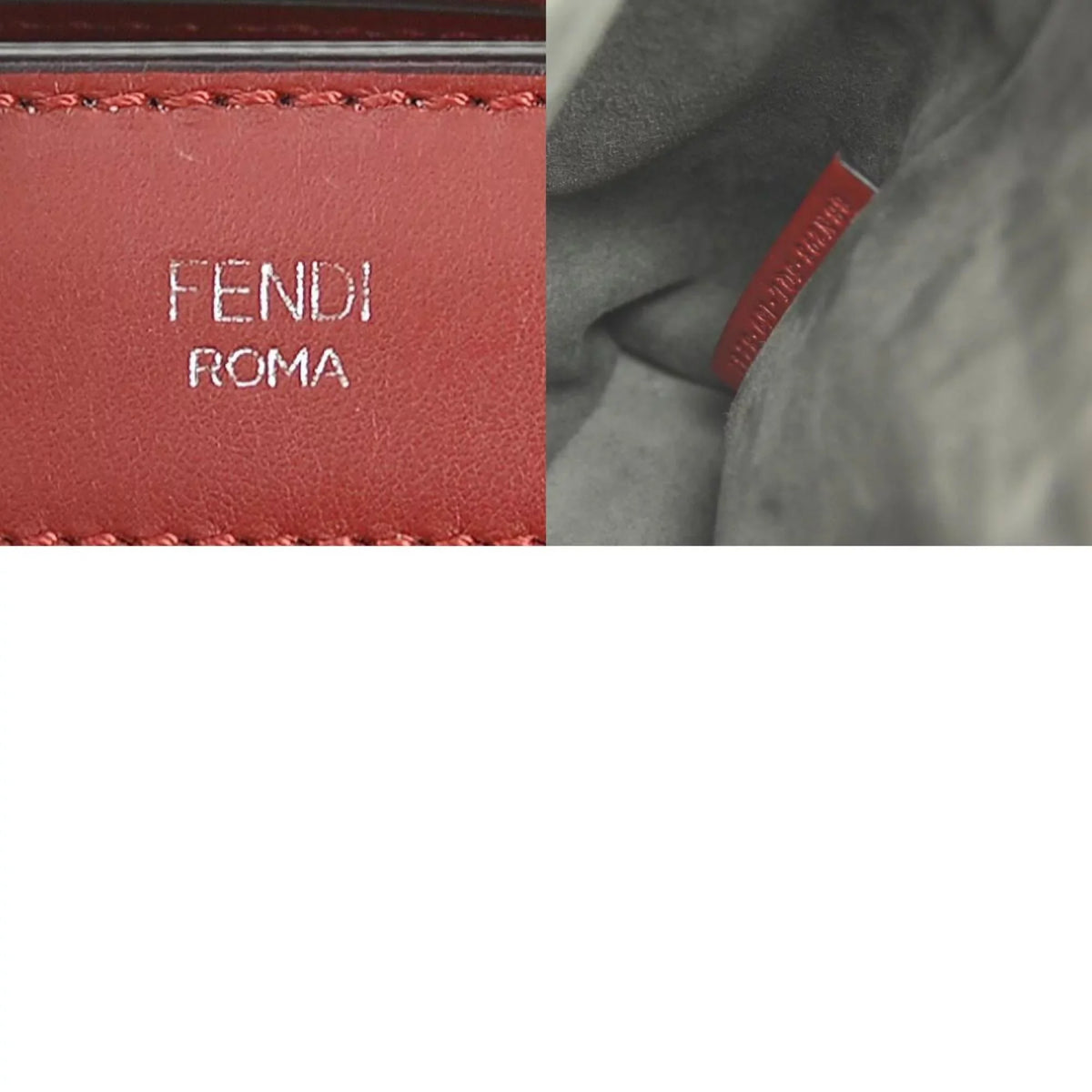 handbag e55932a leather Fendi Pre-Owned (Good) ladies FENDI bag silver red shoulder dot com