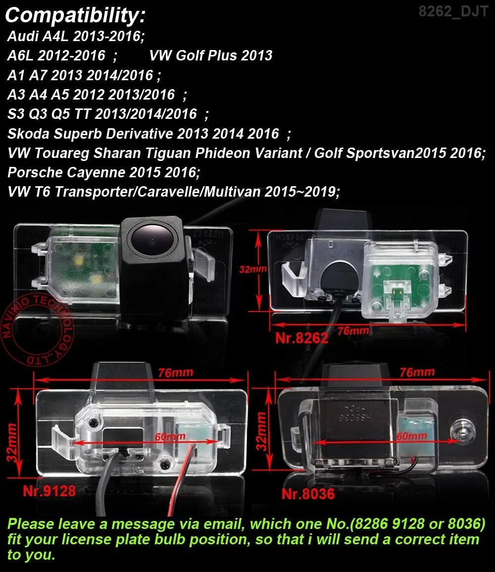 A3 Golf VW Q5 A1 Camera Parking A4 Car A6L Back up 6 View A4L A7 S3 Skoda A5 Q3 Audi Replacement Superb VI Rear TT for