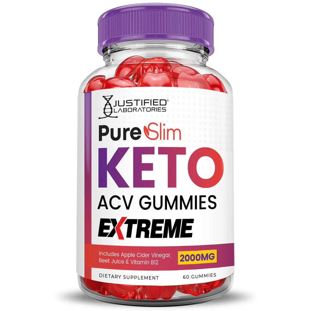 Extreme 120 Pure Supplement Gummies Dietary Keto Gummys Pack) (2 Slim ACV 2000mg