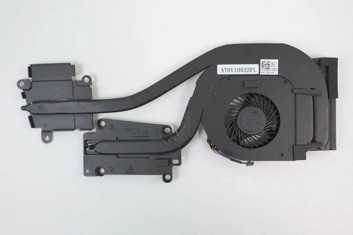 and E6540 72XRJ Heatsink Latitude AMD Dell Fan Laptop AT0VI002ZSL