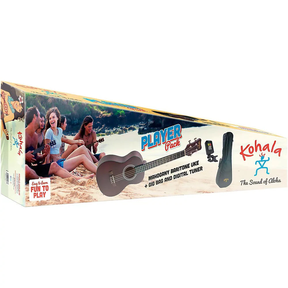 Player Pack Baritone Ukulele Bag and Kohala Tuner Package, Includes