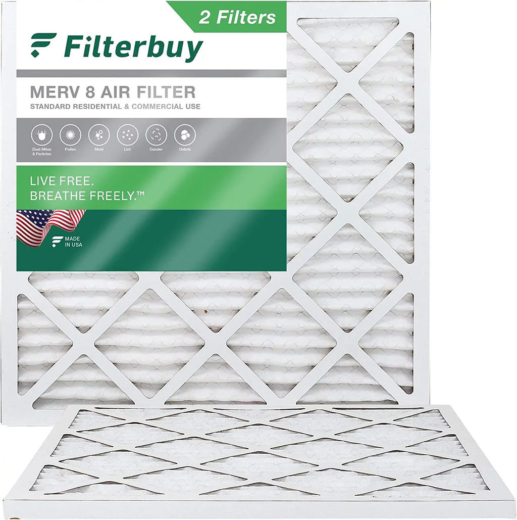 8 Furnace 19x19x1 Filterbuy Pleated Filters HVAC AC MERV (2-Pack) Air