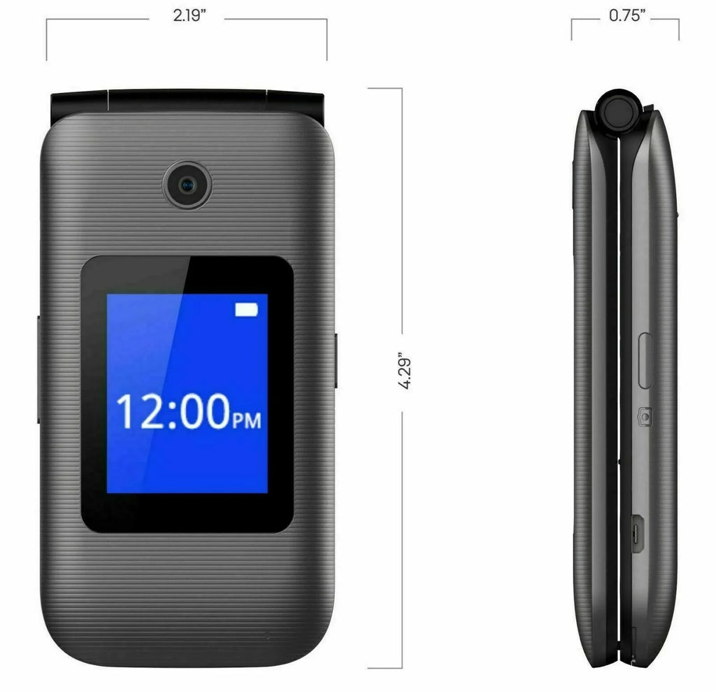 CP3321AT Phone 8GB 4G Flip Unlocked Phone LTE Gray GSM - (Used) Belleza COOLPAD