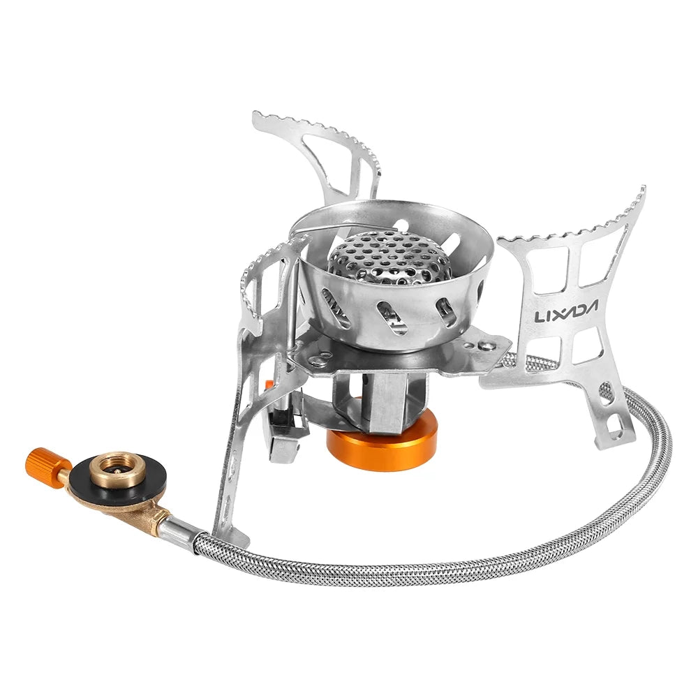 Cooking with Outdoor Dcenta Head Gas Adapter Foldable Split Conversion Camping Gas Portable Windproof