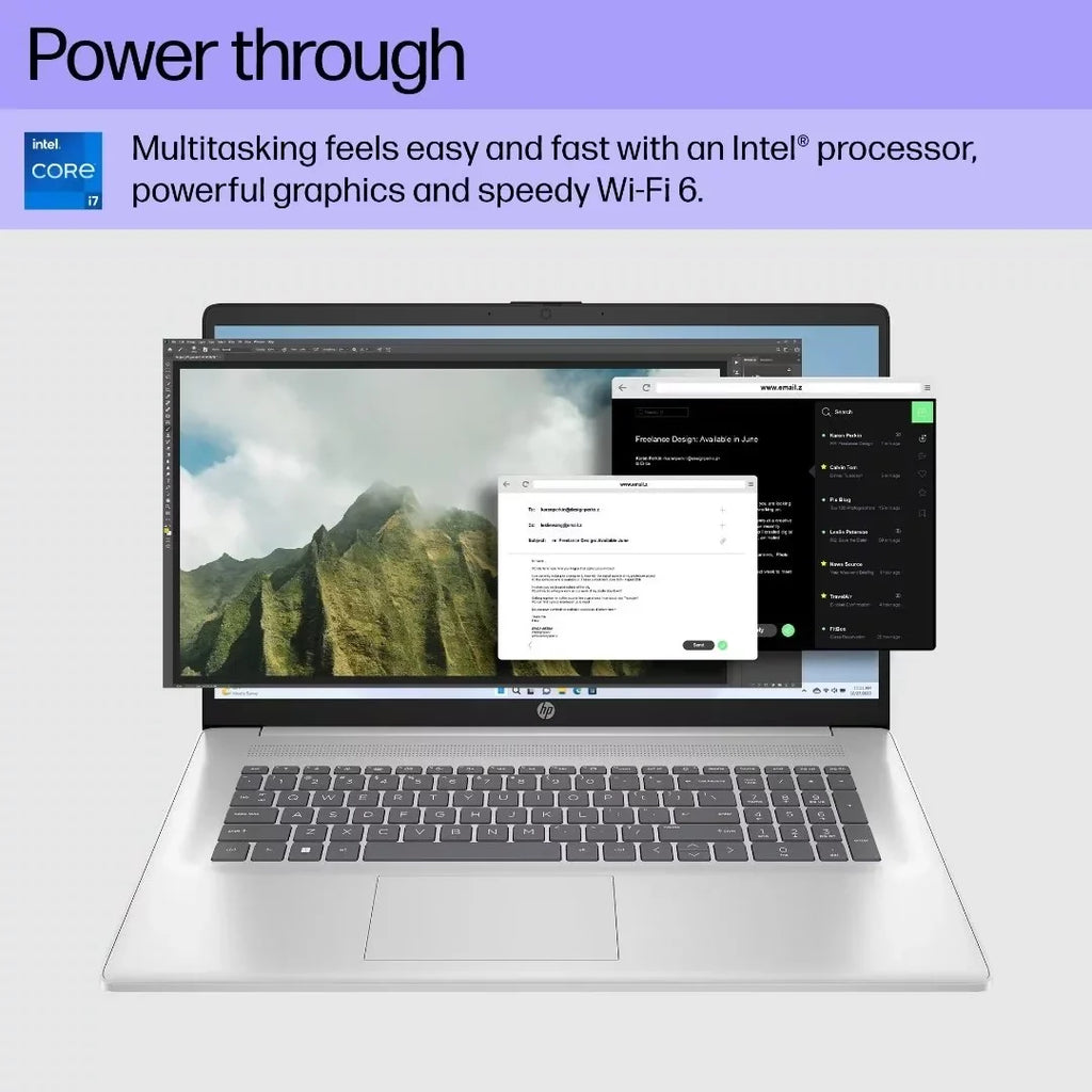 Intel RAM, Core 1TB 17.3" 32GB i7-1355U, HP Home Win11 Laptop, HD Backlit Touchscreen SSD, Keyboard,
