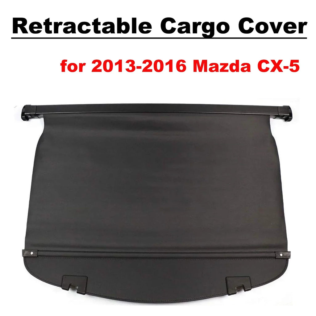 CX-5 Plastic Cover Fit Trunk 2016 Cargo Retractable for Rebounding Privacy Shield Mazda 2015 Shade Black Area With 2013 CX-5 Cover 2013-2016 SUV 2014 Mazda Accessory Rear
