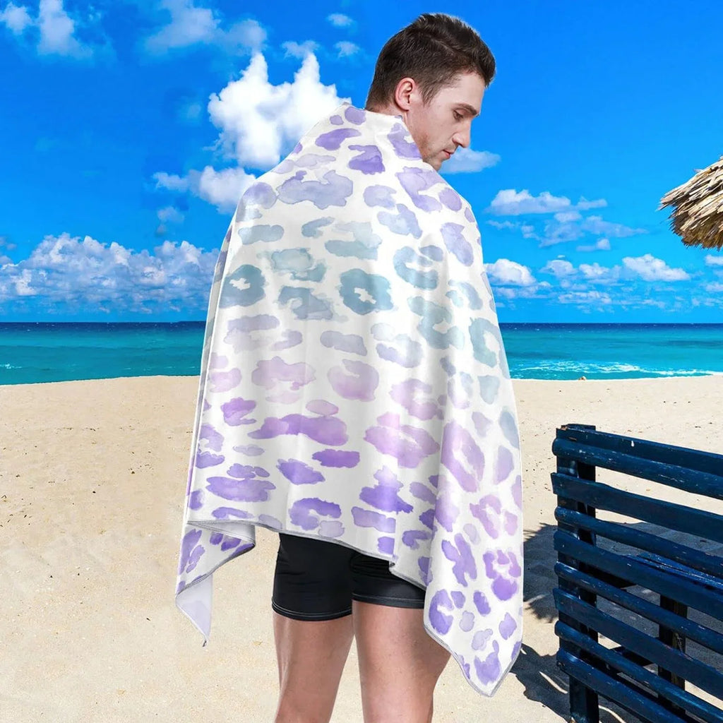 Beach Travel - Swimming Super （405） Towels Camping Bestwell Towel Quick - Gradient Absorbent Oversized Towel Holiday Compact Dry for Lightweight Leopard