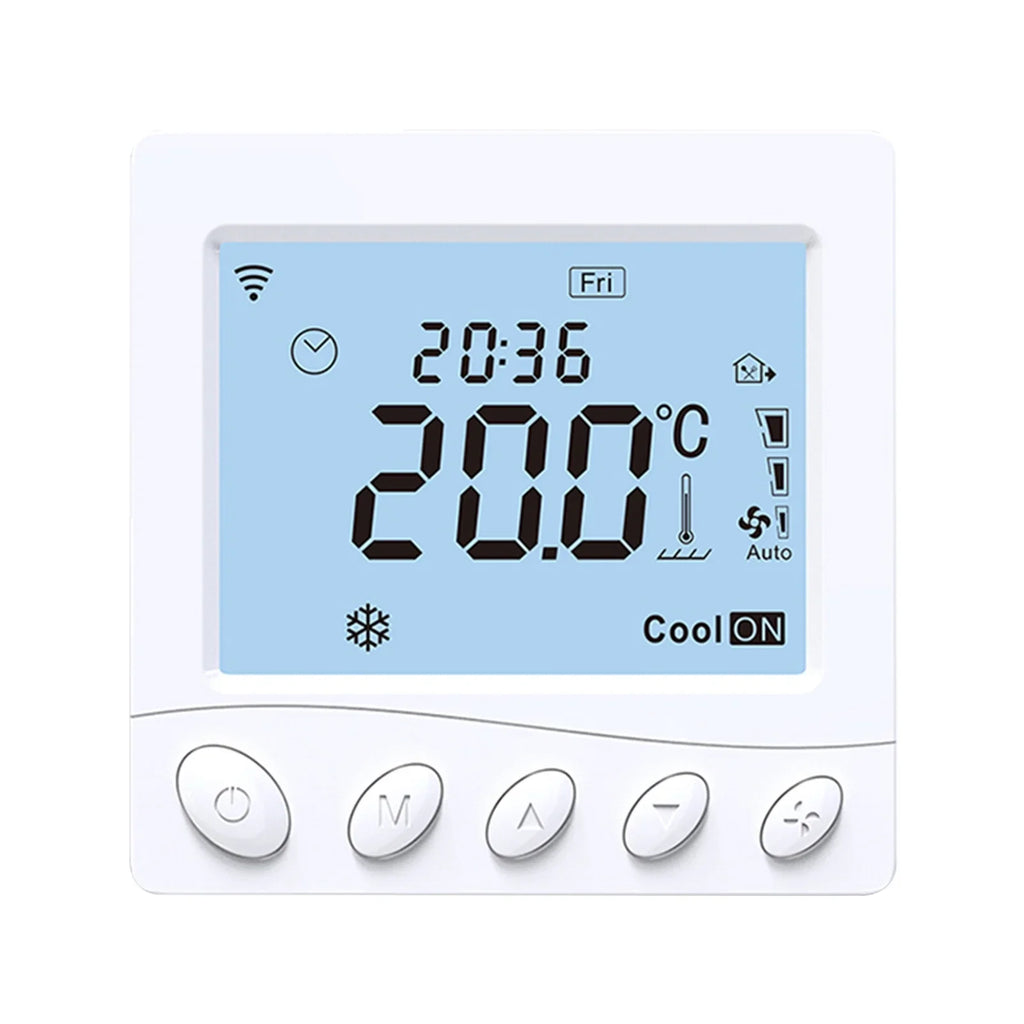 Maiju Pipe LCD Smart Modbus Thermostat,Voice tat Fan Pristin 3.2Inch Display Coil 2 WIFI/485 Pipe WIFI/485 Floor /485 ADBEN /485 Application Fan 3.2Inch BREWEL tat Modbus BUZHI 2 Modbus dsfen LCD