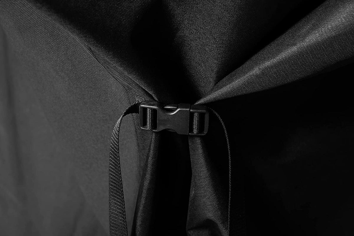 Duty Top Straps, Black Water Resistant, Heavy Weather with Polyester 600D Cover Flat Resistant, Gas Grill Cinch
