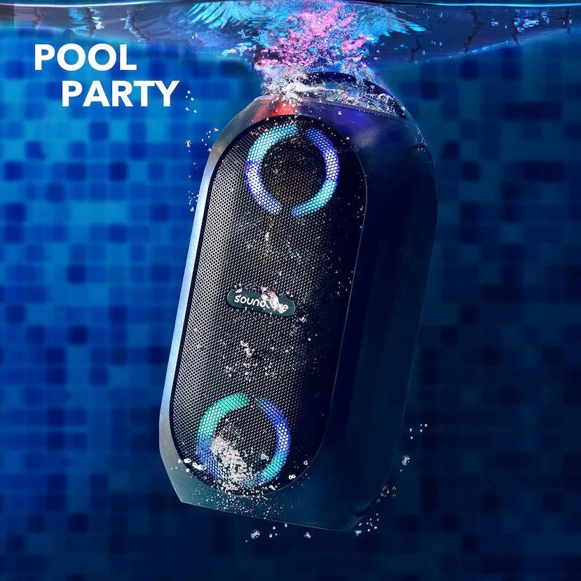 | | Rave by Anker- PartyCast | Playtime Soundcore A3390Z12 18-Hour | IPX7 Black Portable Waterproof | 80W Speaker